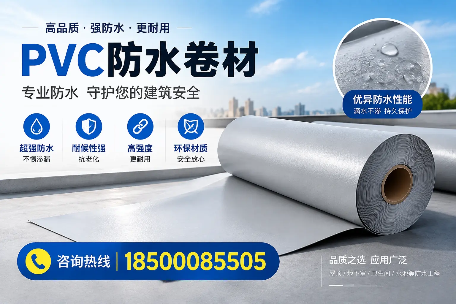 烟台地区pvc防水卷材的市场现状与发展趋势